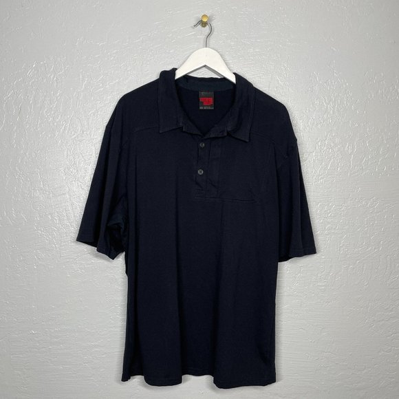 Massif Other - MASSIF Men 2XL Black Pilot Rock Polo Zip Front Pocket Quick Dry Tactical